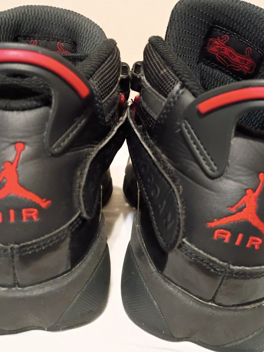 Nike Jordan 6 Rings (GS) Black Fire Red Anthracite (323419 026) Size 5Y